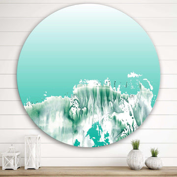 Auquamarine Landscape - Landscape Circle Metal Wall Decor